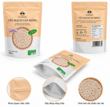 Túi Zipper Đựng Yến Mạch Ăn Liền – Bao Bì Thực Phẩm