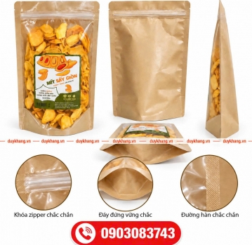 Túi Zipper Đựng Mít Sấy – Bao Bì Thực Phẩm