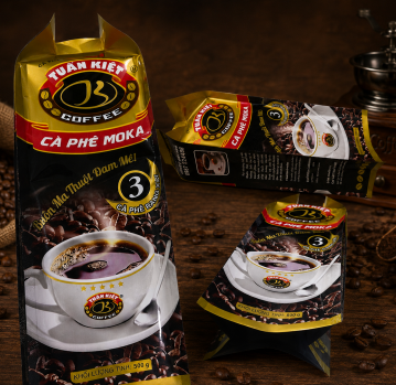 TÚI CAFE XẾP HÔNG 4 CẠNH