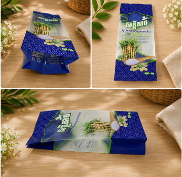 TÚI ĐỰNG ĐƯỜNG, XẾP HÔNG LƯNG GIỮA