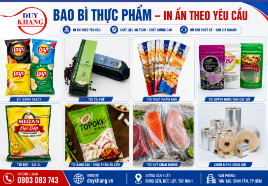 Duy Khang sản xuất những loại bao bì nào?