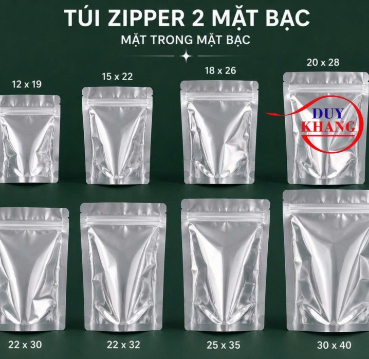 TÚI ZIPPER CÁC LOẠI – ĐẦY ĐỦ KÍCH THƯỚC, NHẬN IN THEO YÊU CẦU