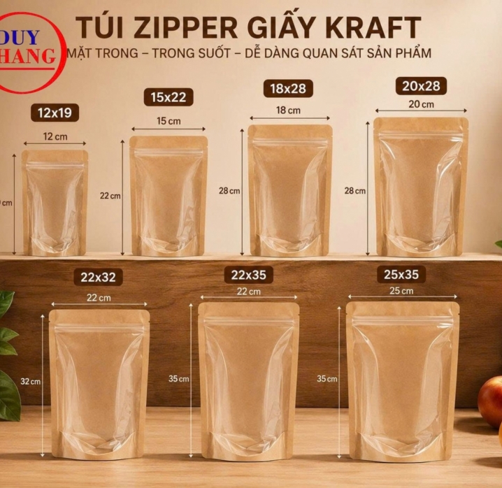 TÚI ZIPPER CÁC LOẠI – ĐẦY ĐỦ KÍCH THƯỚC, NHẬN IN THEO YÊU CẦU